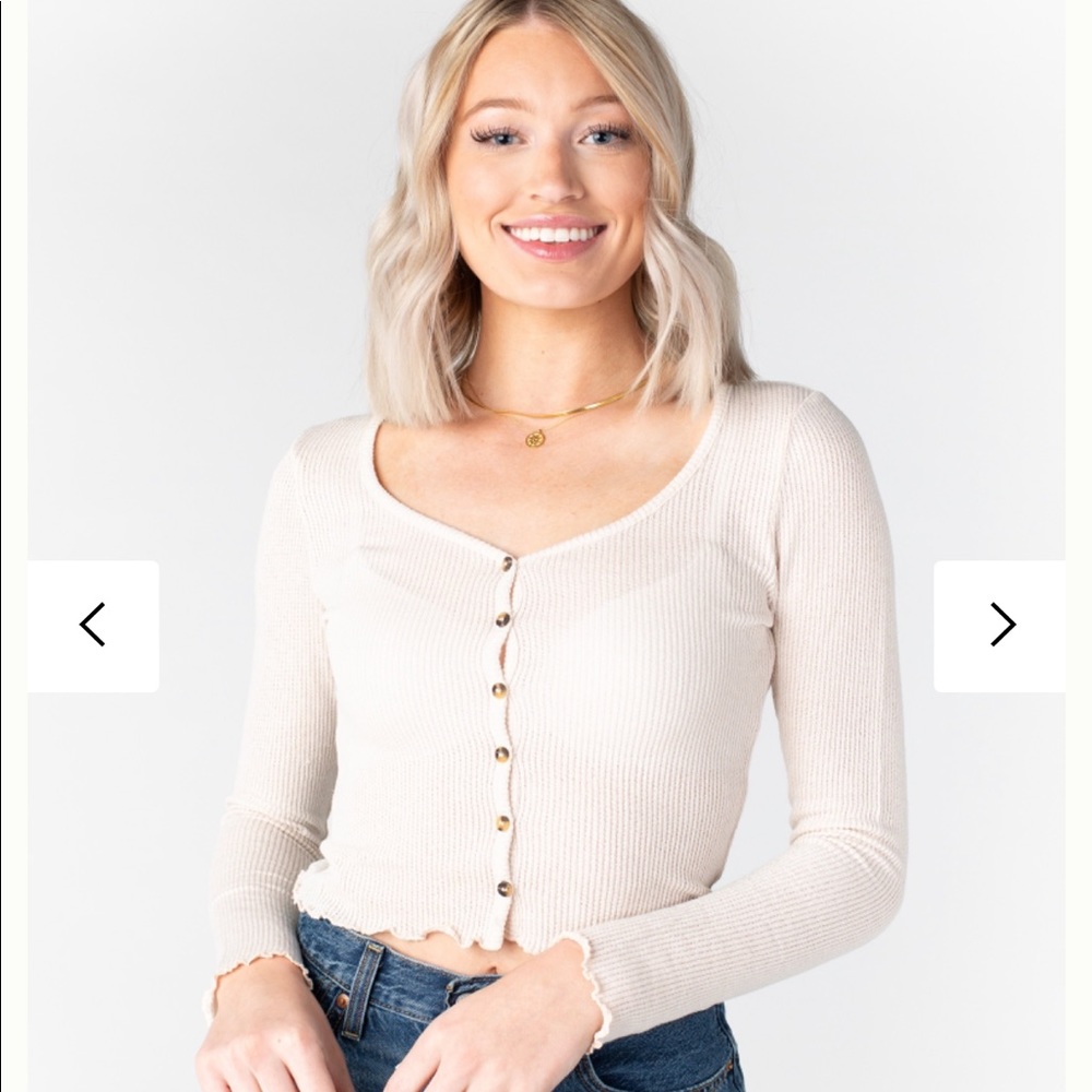 Paige top in butter